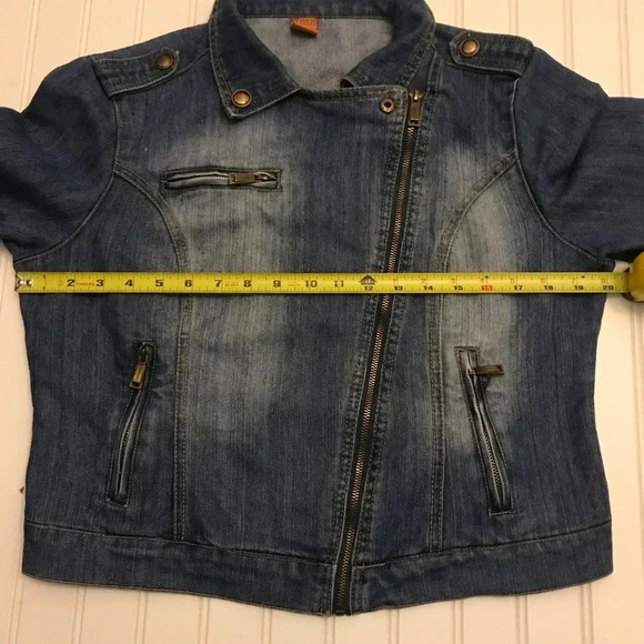 Joy joy jeans jacket Sz large - Picture 5 of 5